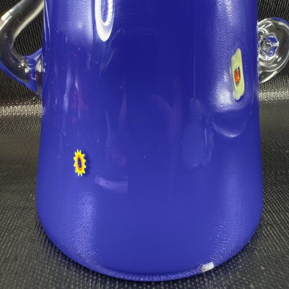 1998 Studio Inferno Mitchell Gaudet Hand Made Heavy Glass Vase Vessel Signed VTG - Picture 13 of 14